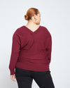 Cool Knit Sweater Blouse - Rioja Image Thumbnmail #4