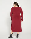 Velvety-Cool Jersey Cinched Dress - Rioja Image Thumbnmail #4
