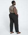 Audrey Tailored Ponte Pants - Black Image Thumbnmail #4