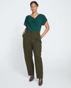 Audrey Tailored Ponte Pants - Evening Forest Image Thumbnmail #1