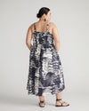 Bellport Sateen Crossover Dress - Shadow Palm Image Thumbnmail #4