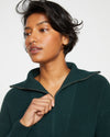 Blanket Half-Zip Sweater - Forest Green Image Thumbnmail #2