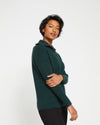 Blanket Half-Zip Sweater - Forest Green Image Thumbnmail #3
