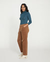 Cassidy High Rise Straight Corduroy Pants - Foie Gras Image Thumbnmail #3