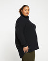 Chevron Blanket Sweater - Black Image Thumbnmail #3