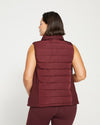 Comfort Panel Sport Puffer Vest - Black Cherry Image Thumbnmail #4