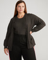 Savvy Fine Knit Cardigan - Graphite Image Thumbnmail #2