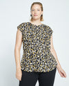 Cooling Stretch Cupro Shell Top - Leopard Image Thumbnmail #1