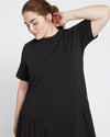Sunday Garden T-Shirt Dress - Black Image Thumbnmail #2