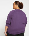 Eco Relaxed Core Sweater - Potion Purple Image Thumbnmail #4