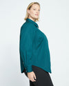 Elbe Stretch Poplin Shirt Classic Fit - Forest Green Image Thumbnmail #4