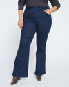 Farrah High Rise Flared Jeans - Dark Indigo Image Thumbnmail #2