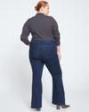 Farrah High Rise Flared Jeans - Dark Indigo Image Thumbnmail #4