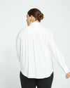 Elbe Liquid Jersey Shirt Classic Fit - White Image Thumbnmail #5