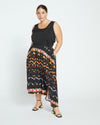 Palma Cupro Skirt - Midnight Ikat Image Thumbnmail #1