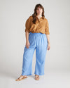 Iris Linen Easy Pull-On Pants - Hamptons Hydrangea Image Thumbnmail #2