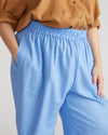 Iris Linen Easy Pull-On Pants - Hamptons Hydrangea Image Thumbnmail #4