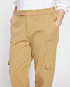 Karlee Stretch Cotton Twill Cargo Pants - Vintage Khaki Image Thumbnmail #2