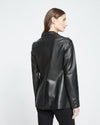 Davis Leather Blazer - Black Image Thumbnmail #4