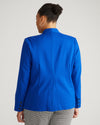 Lennox Collarless Ponte Blazer - Tanzanite Image Thumbnmail #3