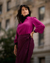 Moore Liquid Jersey Blouse - Rothko Purple Image Thumbnmail #2