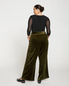 Luxe Belted Velvet Pant - Candlestick Image Thumbnmail #4