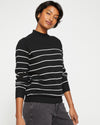 Mariniere Eco Relaxed Core Sweater - Black/White Image Thumbnmail #3