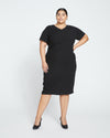 Mary Double Luxe Dress - Black Image Thumbnmail #1