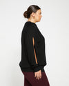 Beals Merino Cut-Out Sweater - Black Image Thumbnmail #3
