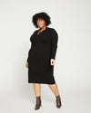 Milano Knit Polo Dress - Black Image Thumbnmail #1