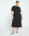 Devi Liquid Jersey Dress - Black Image Thumbnmail #2