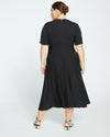 Devi Liquid Jersey Dress - Black Image Thumbnmail #5