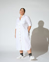 Odeon Stretch Poplin Shirtdress - White Image Thumbnmail #2