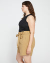Harbor Stretch Twill Paperbag Shorts - Vintage Khaki Image Thumbnmail #3