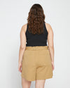 Harbor Stretch Twill Paperbag Shorts - Vintage Khaki Image Thumbnmail #4