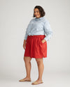 Perfect Tencel Chambray Shorts - Pomodoro Image Thumbnmail #2