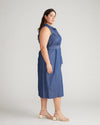 Perfect Tencel Chambray Sleeveless Savannah Shirtdress - Midnight Blue Image Thumbnmail #2