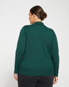 Pele Eco Polo Sweater - Heather Forest Image Thumbnmail #4