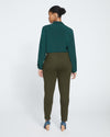 Seine Skinny Ponte Pants - Evening Forest Image Thumbnmail #4