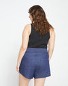 Capri Chambray Shorts - Dark Indigo Image Thumbnmail #4