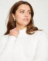 Cool Knit Mockneck Sweater - Cream Image Thumbnmail #1