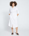 Hamptons Smocked Shirtdress - White Image Thumbnmail #1