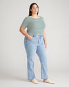 Mimi High Rise Split Hem Jeans 30 Inch - All Blue Image Thumbnmail #3