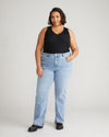 Mimi High Rise Split Hem Jeans 33 Inch - All Blue Image Thumbnmail #1