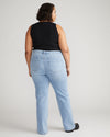 Mimi High Rise Split Hem Jeans 33 Inch - All Blue Image Thumbnmail #3