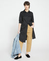 Odeon Stretch Poplin Shirtdress - Black Image Thumbnmail #5