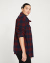 Maine Stretch Flannel Shirt - Black Cherry Plaid Image Thumbnmail #3