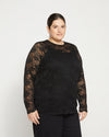 Thames Lace Top - Black Image Thumbnmail #3