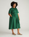 City Poplin Shirtdress - Kelly Green Image Thumbnmail #1