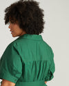 City Poplin Shirtdress - Kelly Green Image Thumbnmail #2